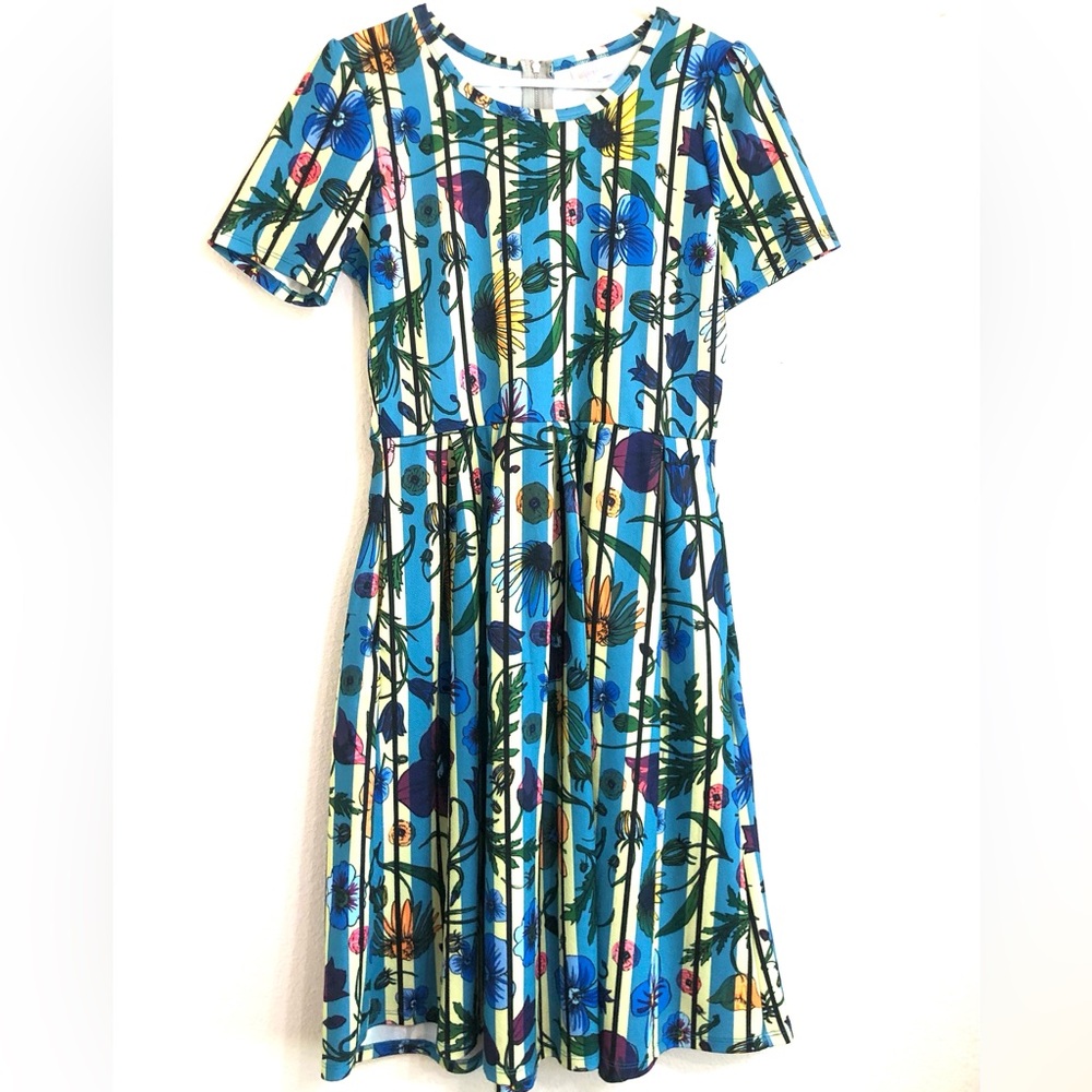 Floral Striped Dress